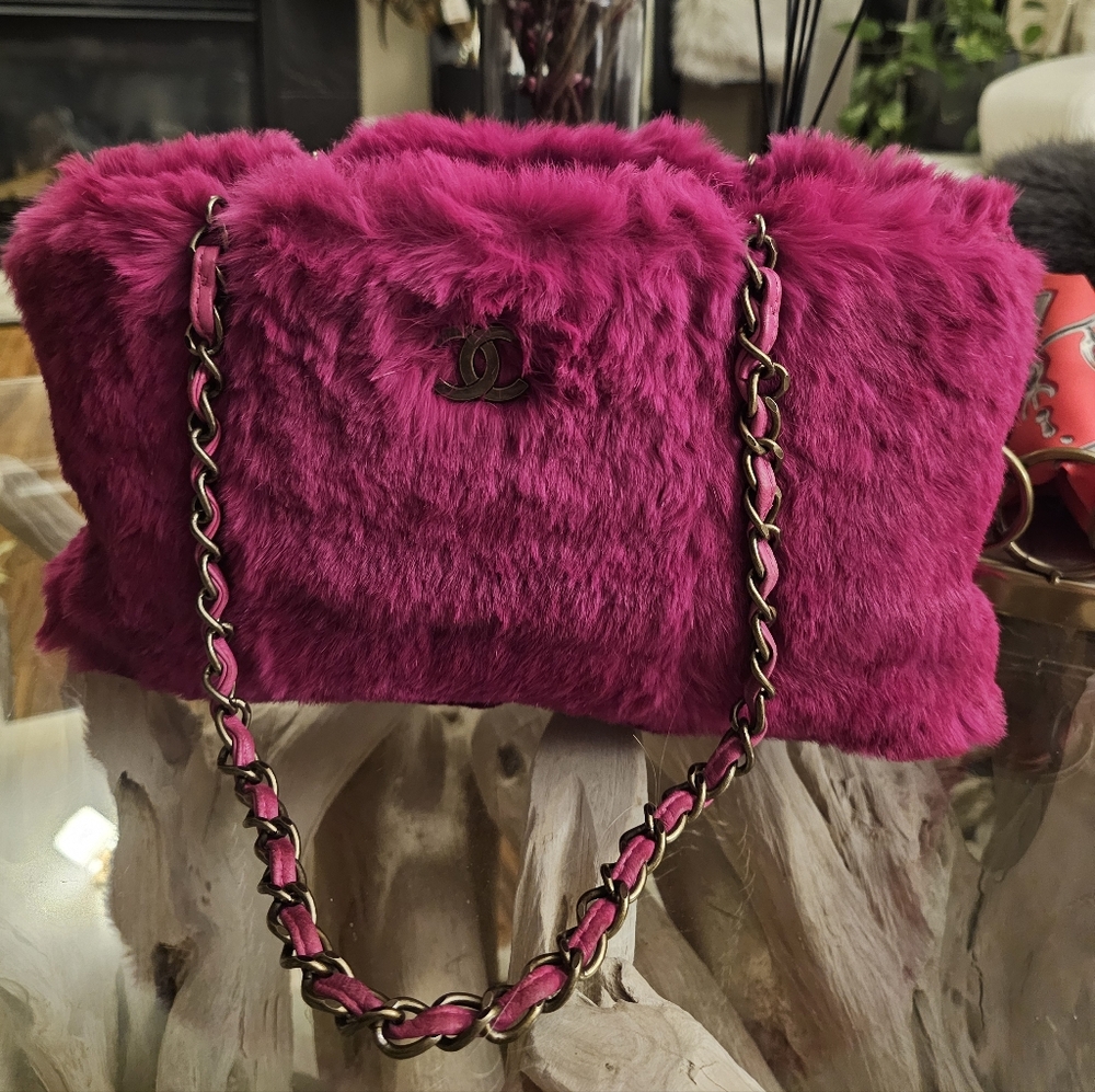 Chanel Fur Shoulder Bag